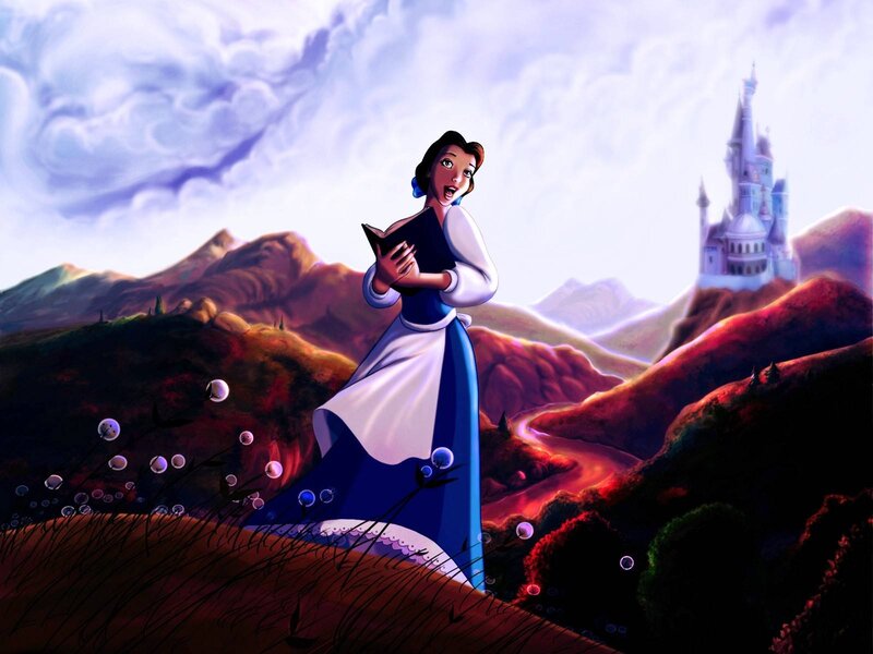 Woman Holding Book — Blue, Dramatic, Sunset