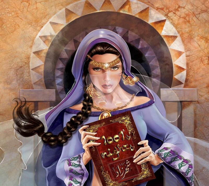 Woman Holding Book — Purple