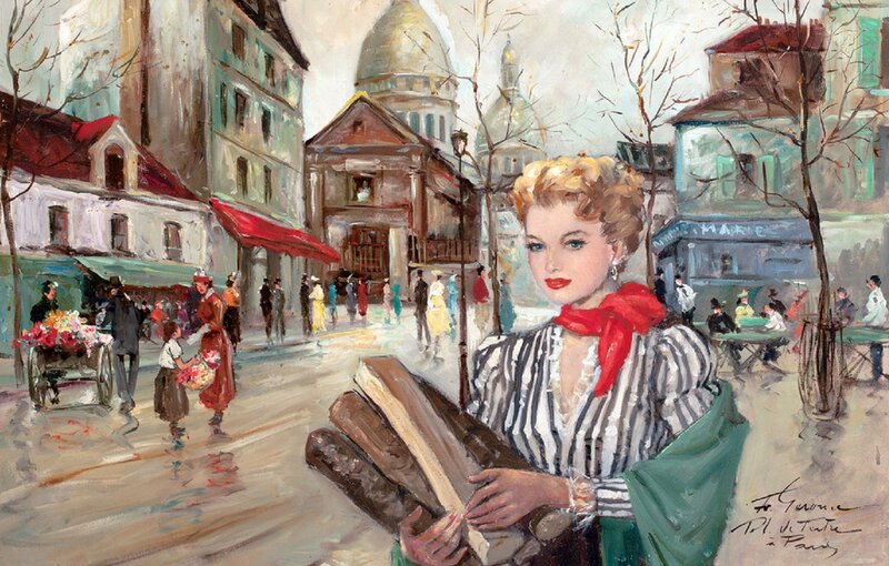 Woman Holding Books — Green, Lively