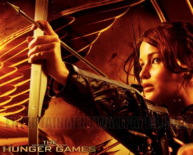 Woman Holding Bow and Arrow — Orange