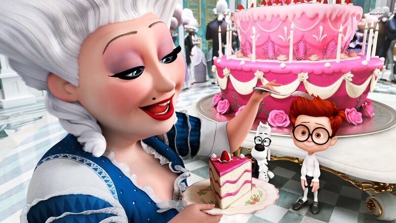 Woman Holding Cake Slice — Pink