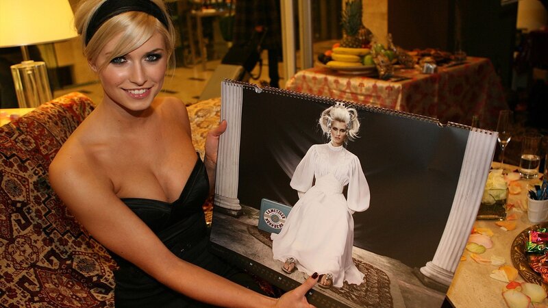 Woman holding calendar photo