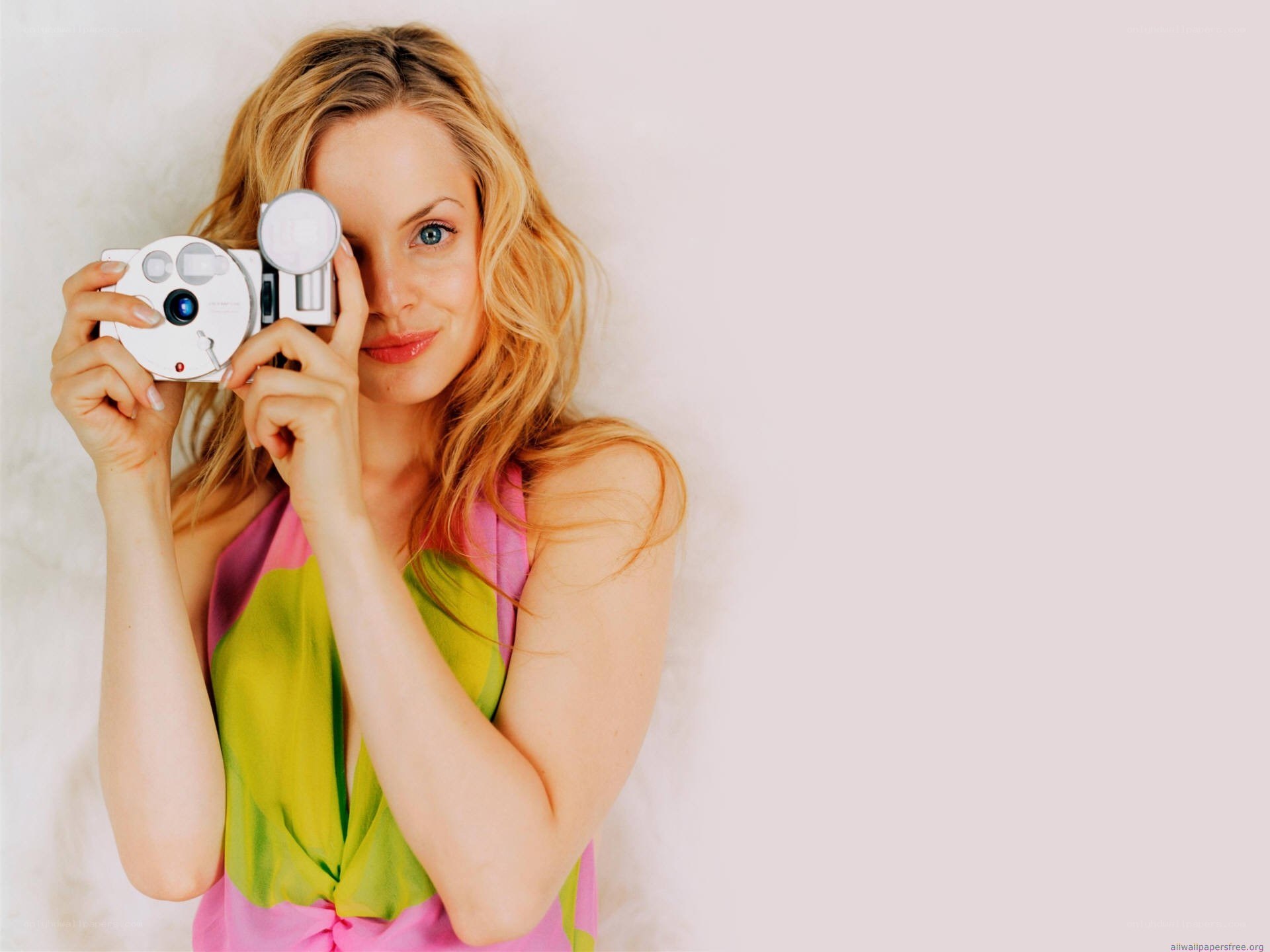 woman holding camera