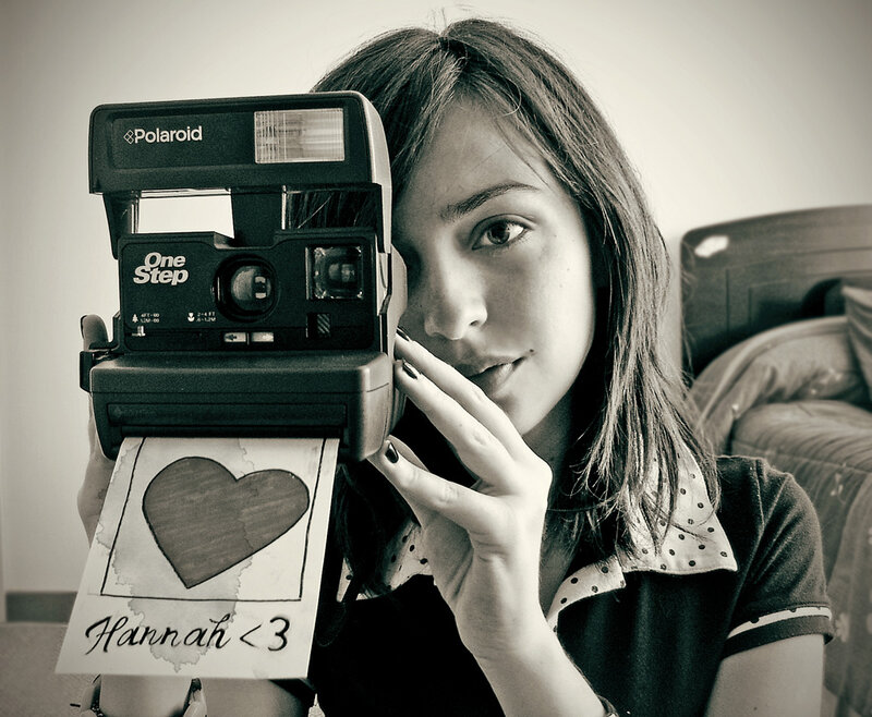 Woman Holding Camera — Black, Calm, Photograph
