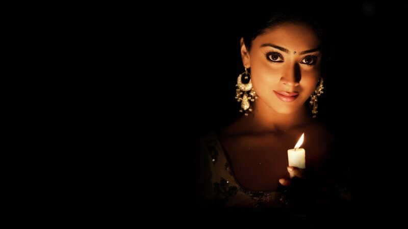 Woman Holding Candle — Black, Dramatic, Night, Photograph, Earrings