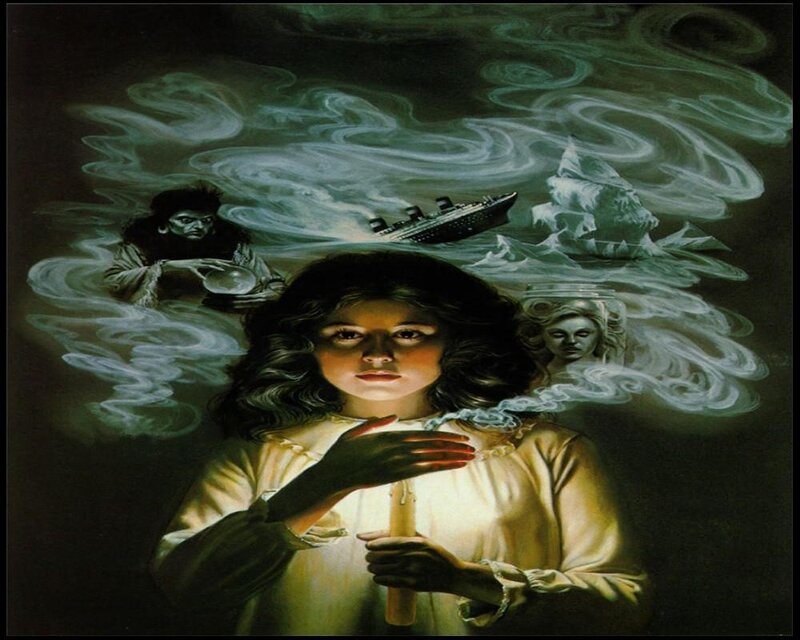 Woman Holding Candle — Green