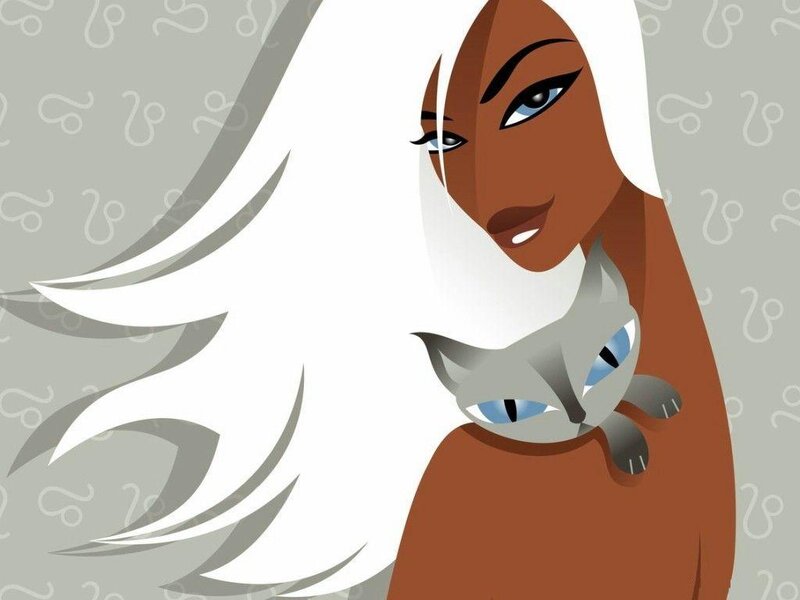 Woman Holding Cat — Brown, Calm