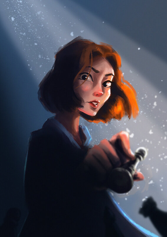 Woman Holding Chess Piece