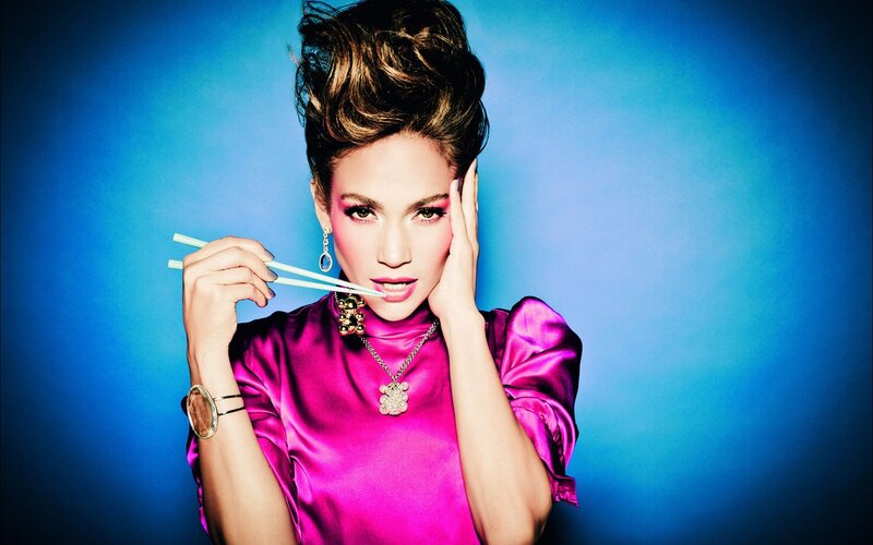 Woman Holding Chopsticks — Blue, Dramatic, Photograph