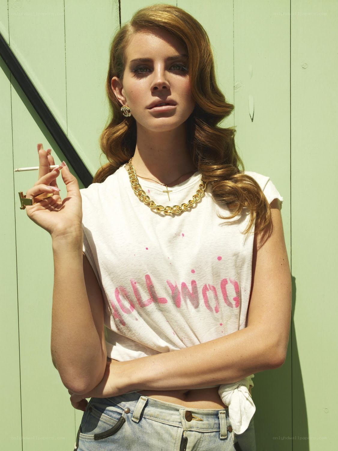 woman holding cigarette