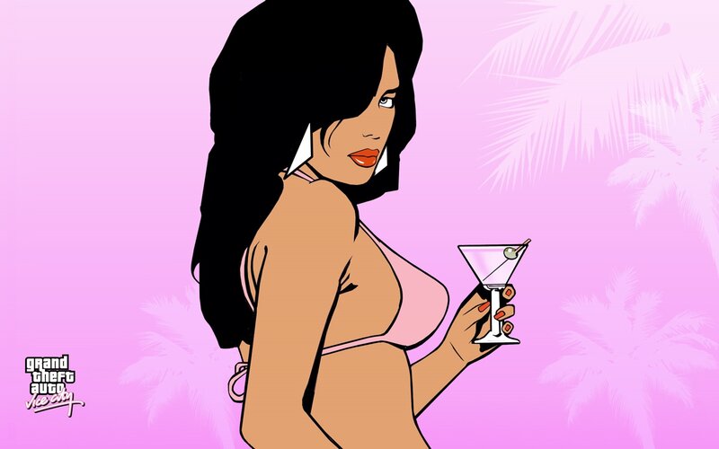woman holding cocktail in bikini