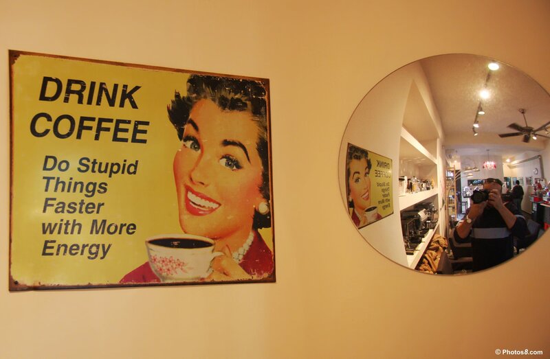 Woman Holding Coffee Cup — Yellow