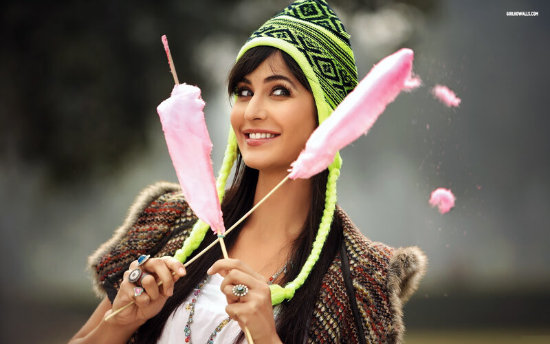 Woman Holding Cotton Candy
