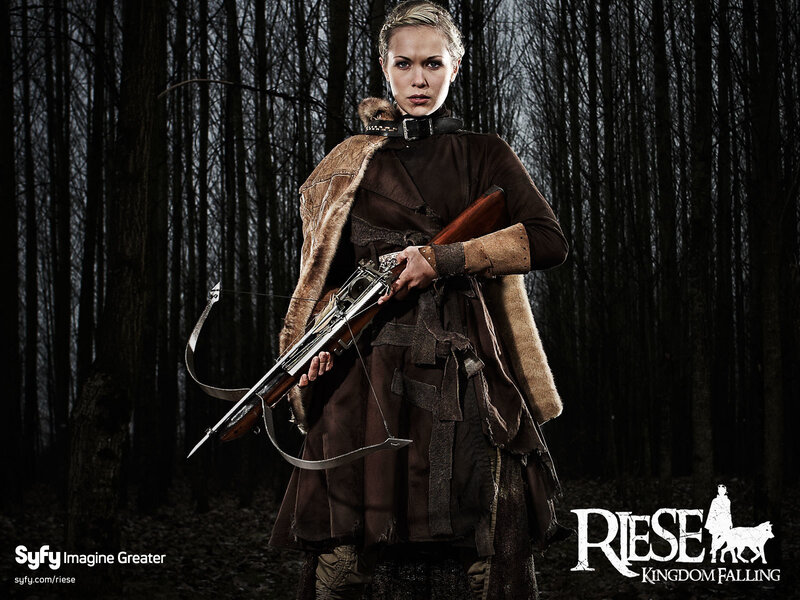 Woman Holding Crossbow