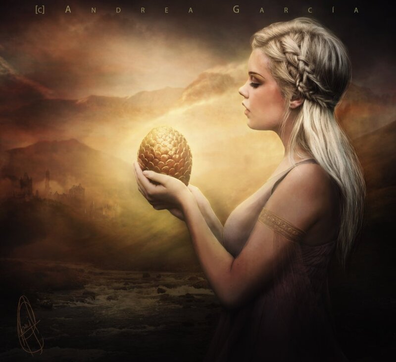 Woman Holding Dragon Egg