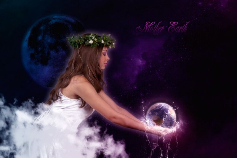 Woman Holding Earth