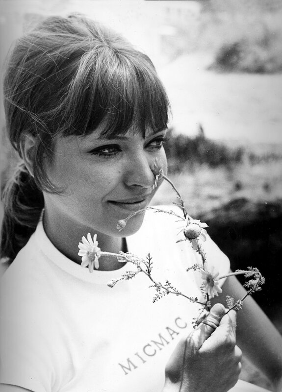 Woman Holding Flowers — Black, Serene, Photograph, T-shirt