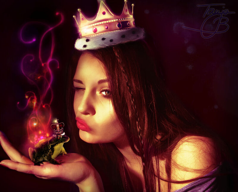 Woman Holding Frog