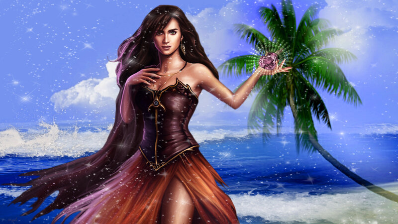 Woman Holding Gemstone