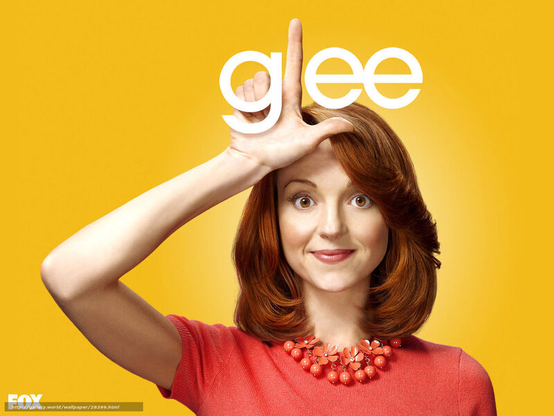 Woman Holding 'glee' Sign — Yellow