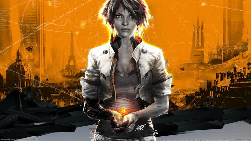 Woman Holding Glowing Orb — Orange, Dramatic