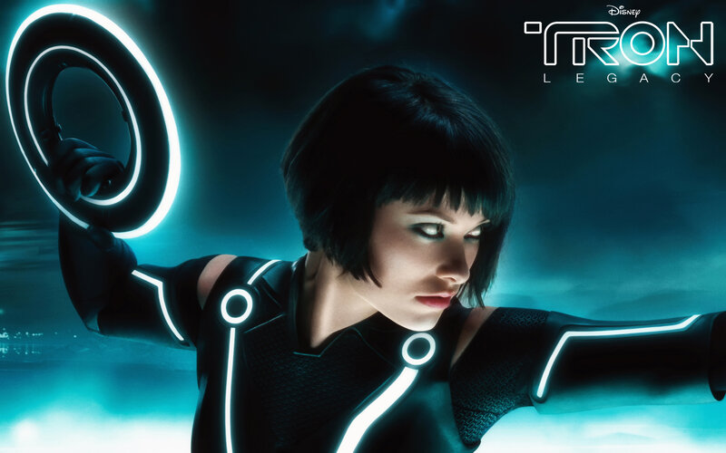 Woman Holding Glowing Ring — Blue, Dramatic, Digital Art