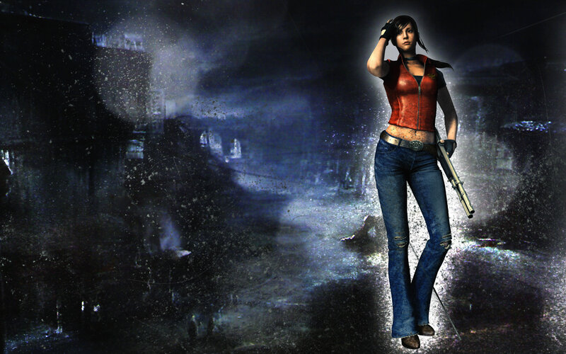 Woman Holding Gun — Blue, Dark, Dramatic