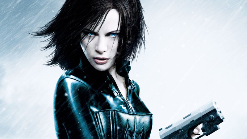 Woman Holding Gun — Blue, Dramatic, Winter, 3d Render
