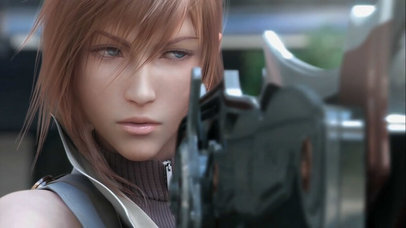 Woman Holding Gun — Brown, Serious, 3d Render