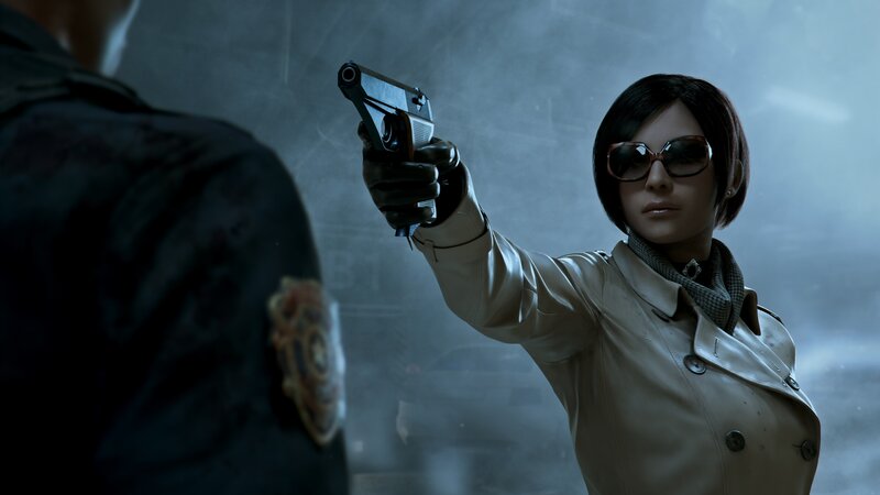 Woman Holding Gun — Gray, Dramatic, 3d Render