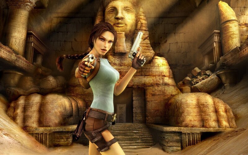 Woman Holding Guns — Brown