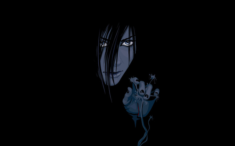 Woman Holding Heart — Black