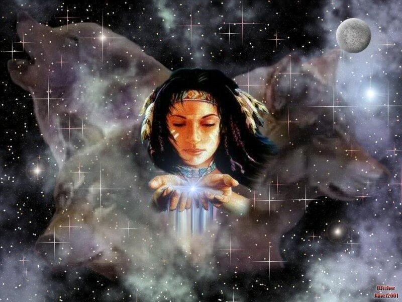Woman Holding Light