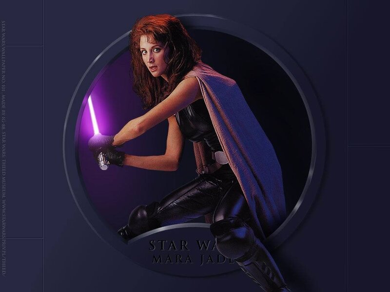 Woman Holding Lightsaber — Purple