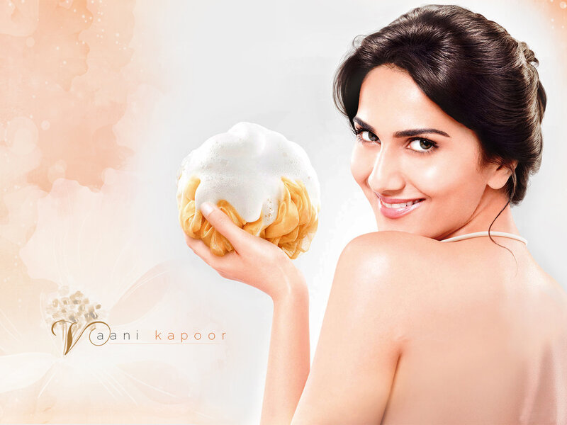 Woman Holding Loofah