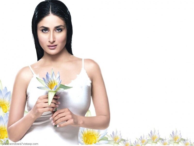 Woman Holding Lotus Flower — White