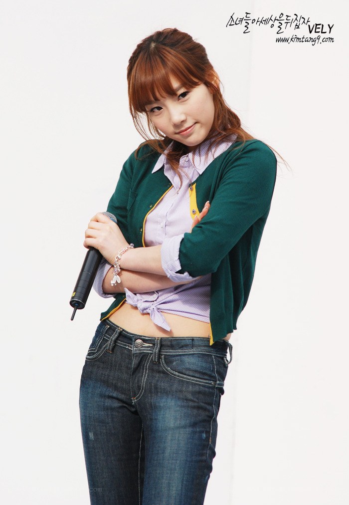 woman holding microphone