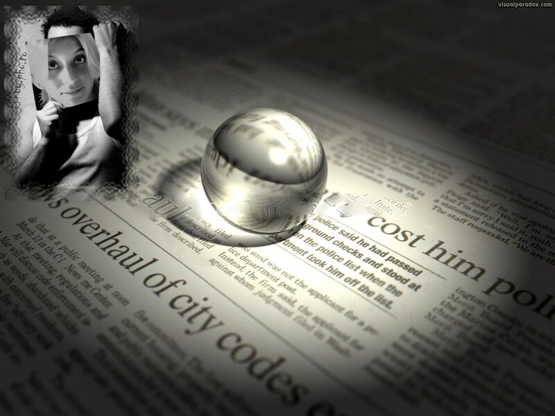 Woman Holding Newspaper