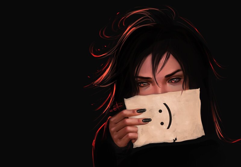 Woman Holding Paper