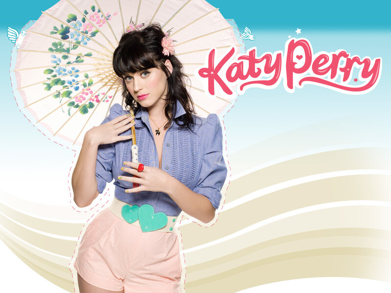 Woman Holding Parasol — Blue, Playful, Illustration, Heart Belt
