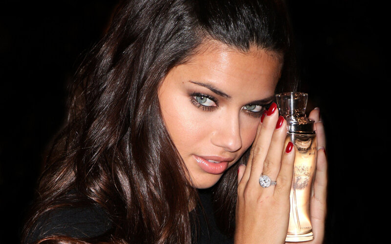 Woman Holding Perfume Bottle — Black, Dramatic, Night