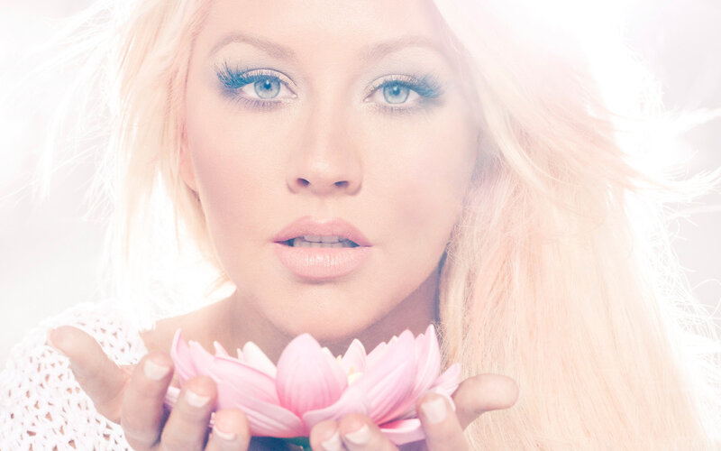 Woman Holding Pink Flower — Serene, Photograph