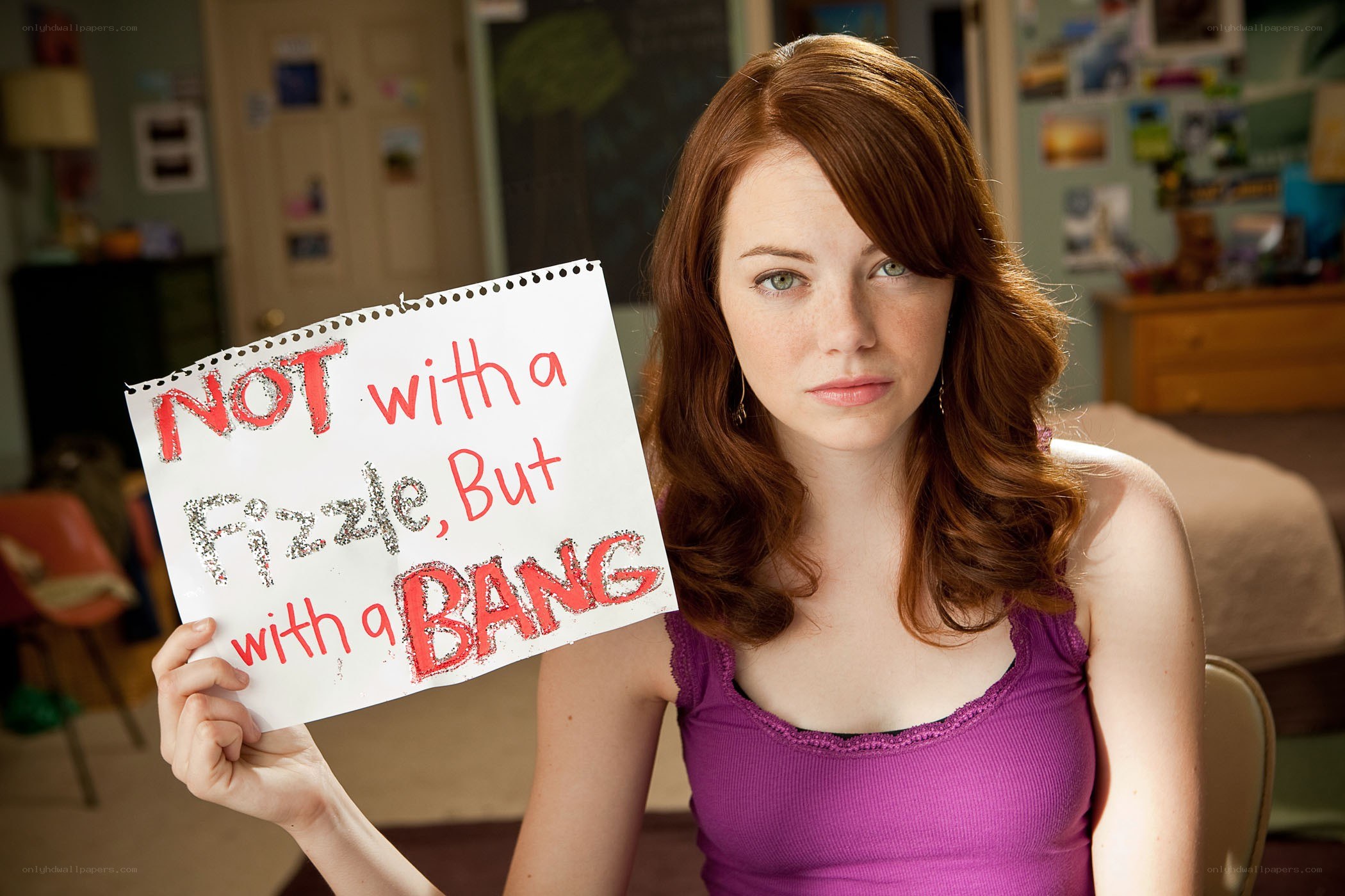 Woman holding protest sign