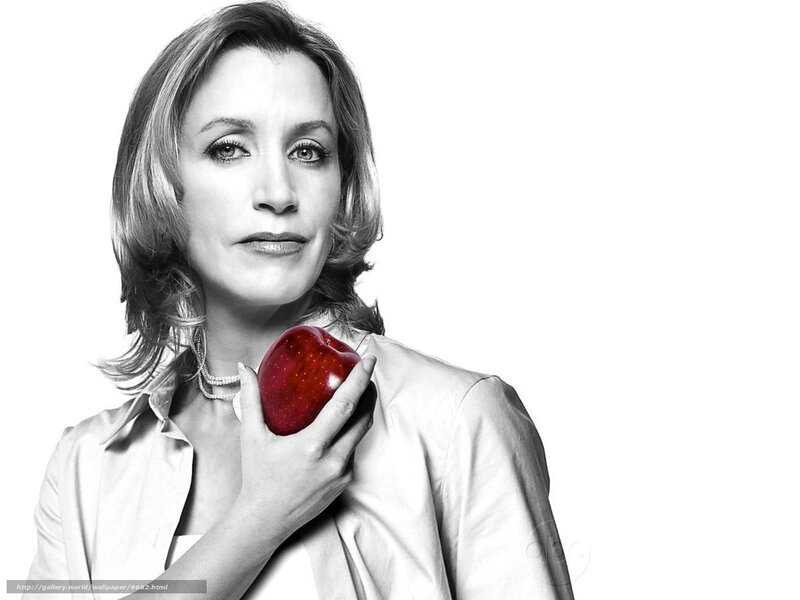 Woman Holding Red Apple — Black, Neutral