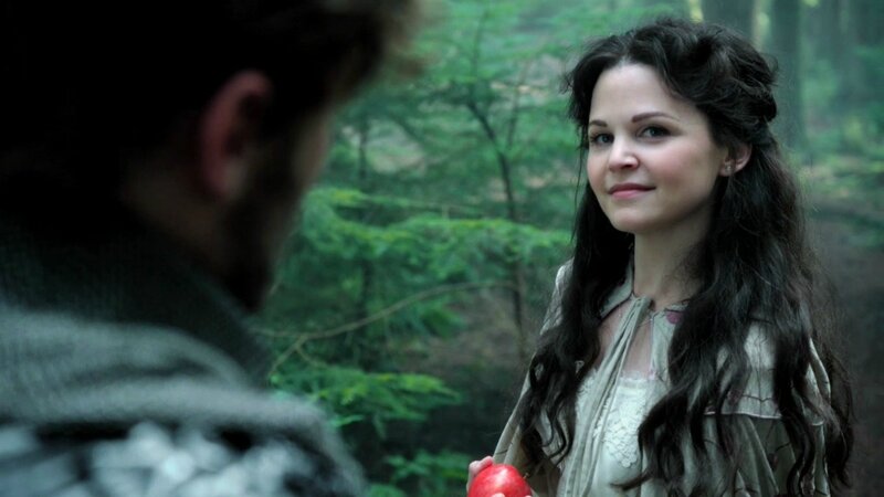 Woman Holding Red Apple — Green, Serene, Photograph