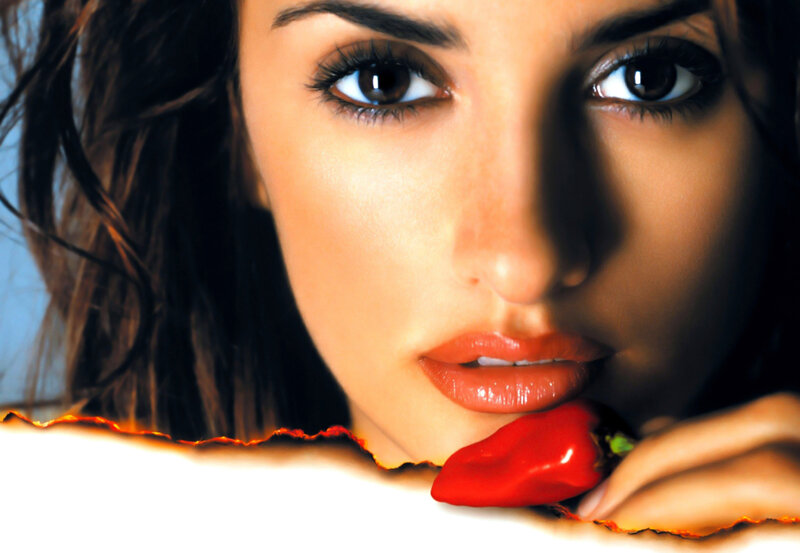 Woman Holding Red Pepper — Dramatic