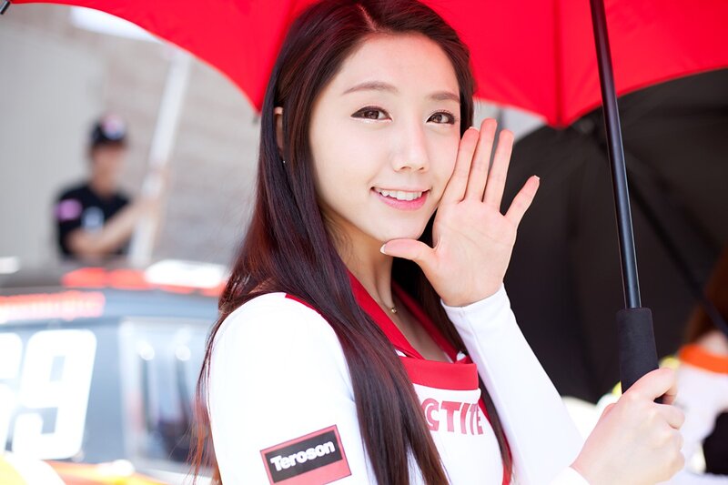 Woman Holding Red Umbrella — Friendly