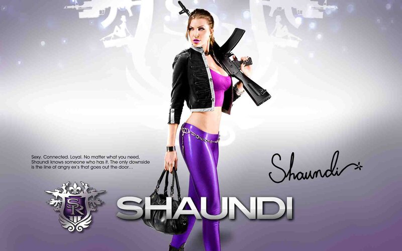 Woman Holding Rifle — Purple