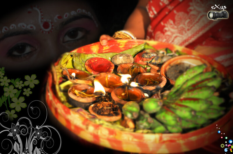 Woman Holding Ritual Offering