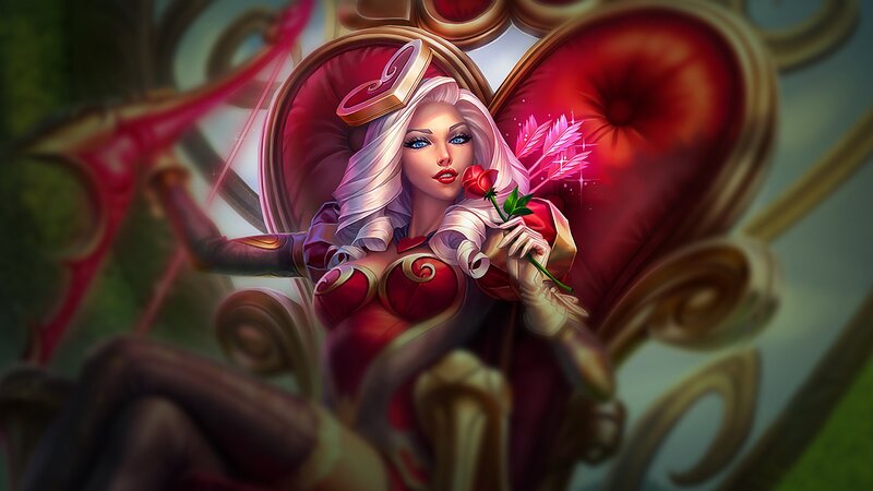 Woman Holding Rose — Red, Dramatic, Digital Art
